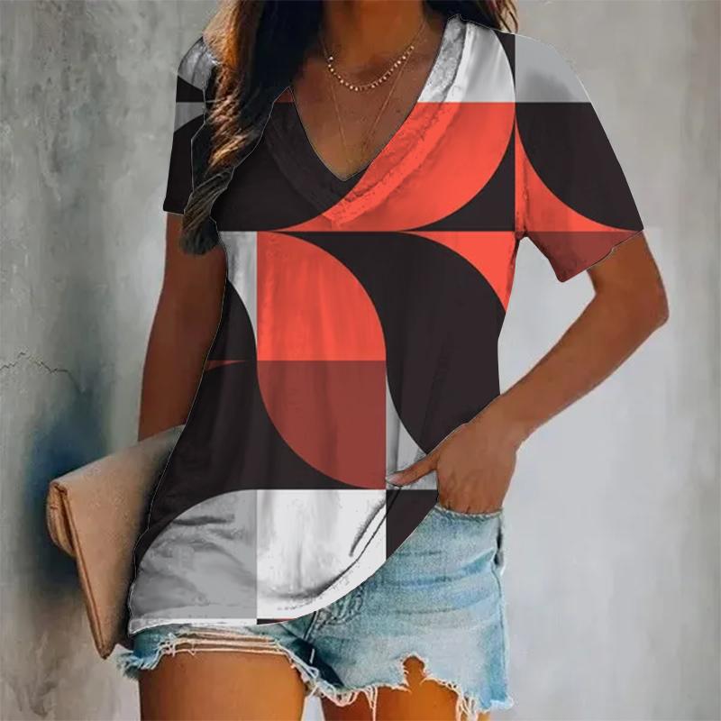 New Women s Summer Casual Short-Sleeved T-Shirt V-Neck Print Polka Dot T-Shirt Oversized Women s Y2K Style Fashion Ladies
New Women s Summer Casual Short-Sleeved T-Shirt V-Neck Print Polka Dot T-Shirt Oversized Women s Y2K Style Fashion Ladies