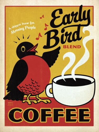 Early Bird Blend Coffee Retro Metal Tin Sign Poster Plaque Garage Wall Decor A4Aluminum 20x30cm(7.8x11.8inch)
Early Bird Blend Coffee Retro Metal Tin Sign Poster Plaque Garage Wall Decor A4Aluminum 20x30cm(7.8x11.8inch)