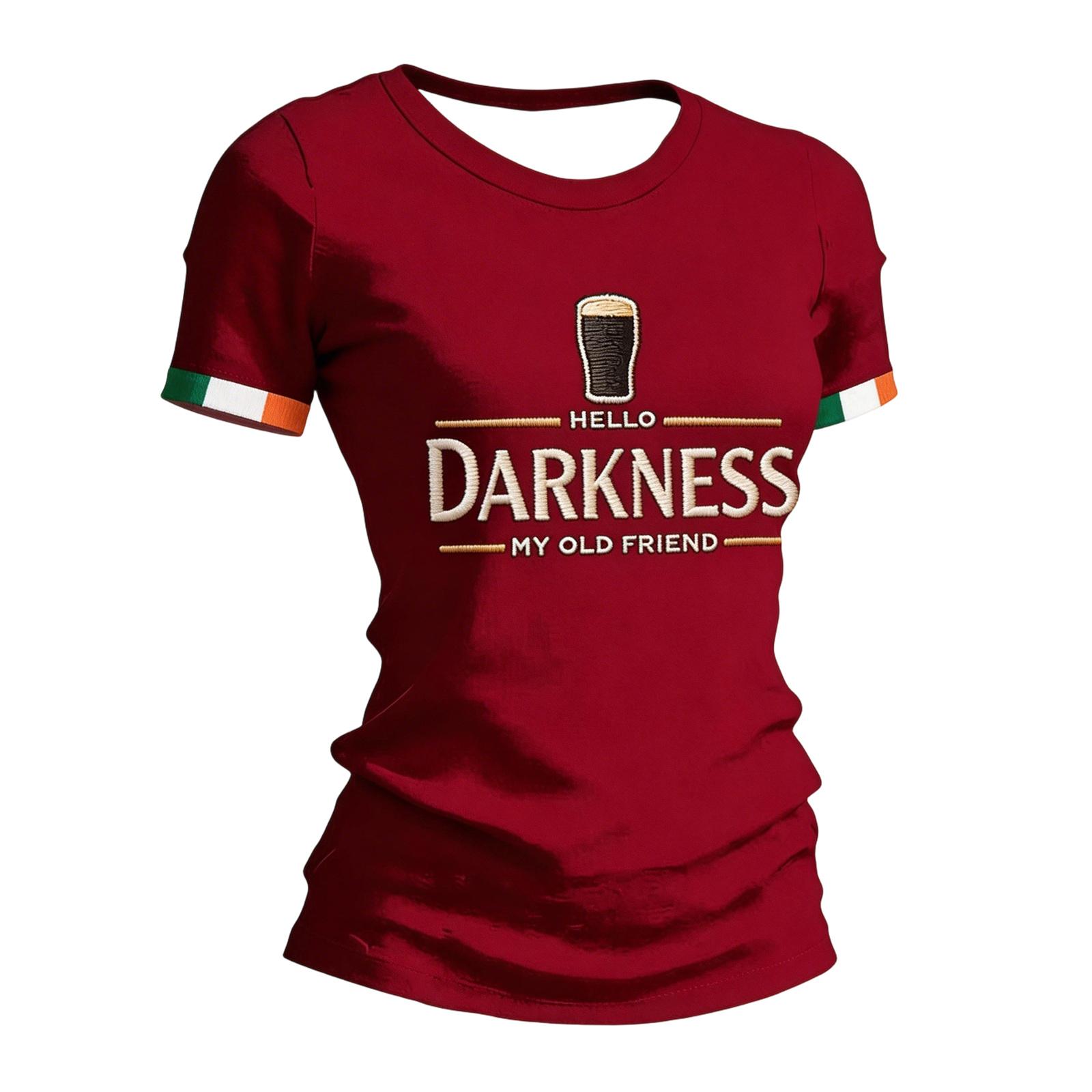 Women s Fashionable Casual Short Sleeve Print Round Neck Pullover Top XL винний
Women s Fashionable Casual Short Sleeve Print Round Neck Pullover Top XL винний