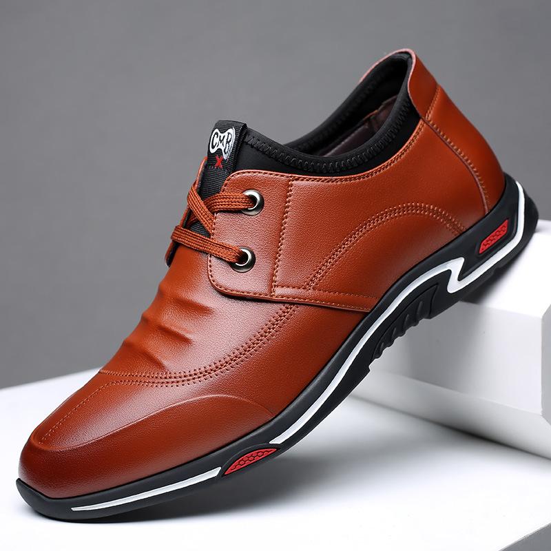 Summer new casual shoes men s Korean version trend inner height increase leather shoes men s lace-up breathable non-slip wear-resistant loafers 38
Summer new casual shoes men s Korean version trend inner height increase leather shoes men s lace-up breathable non-slip wear-resistant loafers 38