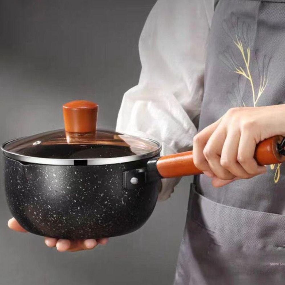 Non-Stick Cooking Saucepan with Lid and Pour Spout Frying Pan Kitchen Supplies Soup Pot Porridge 16cm-No Lid
Non-Stick Cooking Saucepan with Lid and Pour Spout Frying Pan Kitchen Supplies Soup Pot Porridge 16cm-No Lid