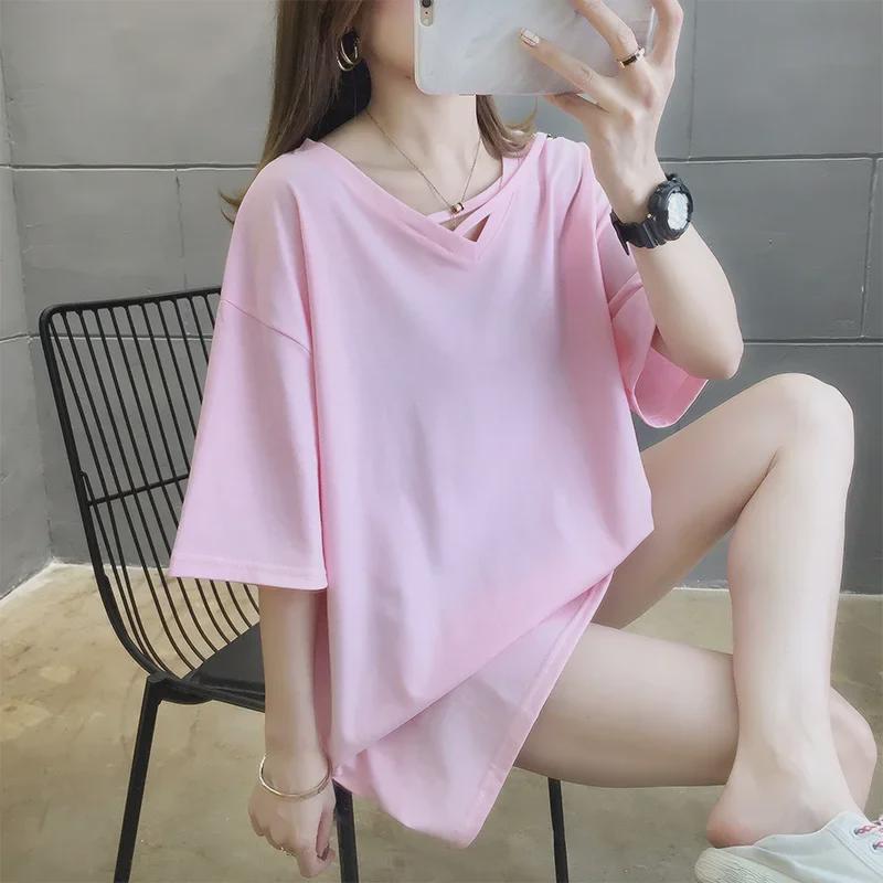 Korean Style Plus Size V-Neck Women s T-Shirt - Summer 2024 Trendy, Slimming, Solid Color, Short Sleeve Top 2XL
Korean Style Plus Size V-Neck Women s T-Shirt - Summer 2024 Trendy, Slimming, Solid Color, Short Sleeve Top 2XL