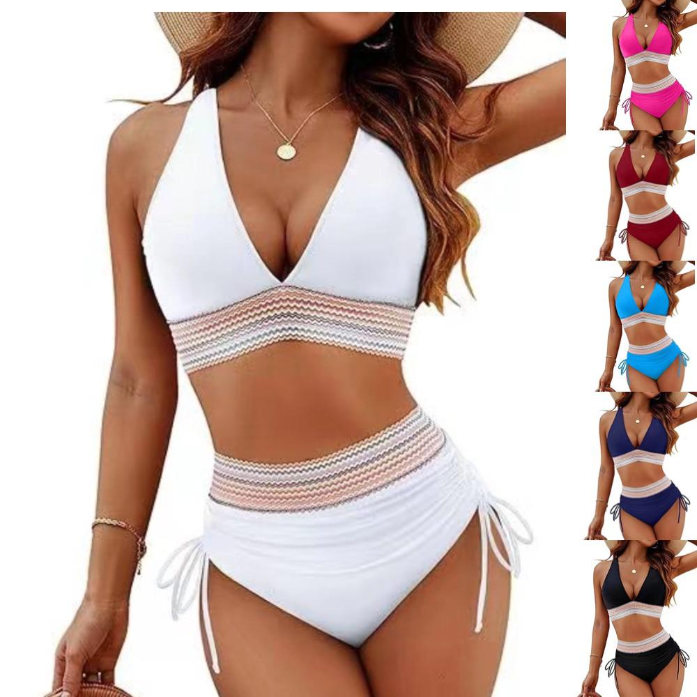 Sexy High Waist Lace-Up Halterneck Bikini – European & American Style Small рожевий
Sexy High Waist Lace-Up Halterneck Bikini – European & American Style Small рожевий