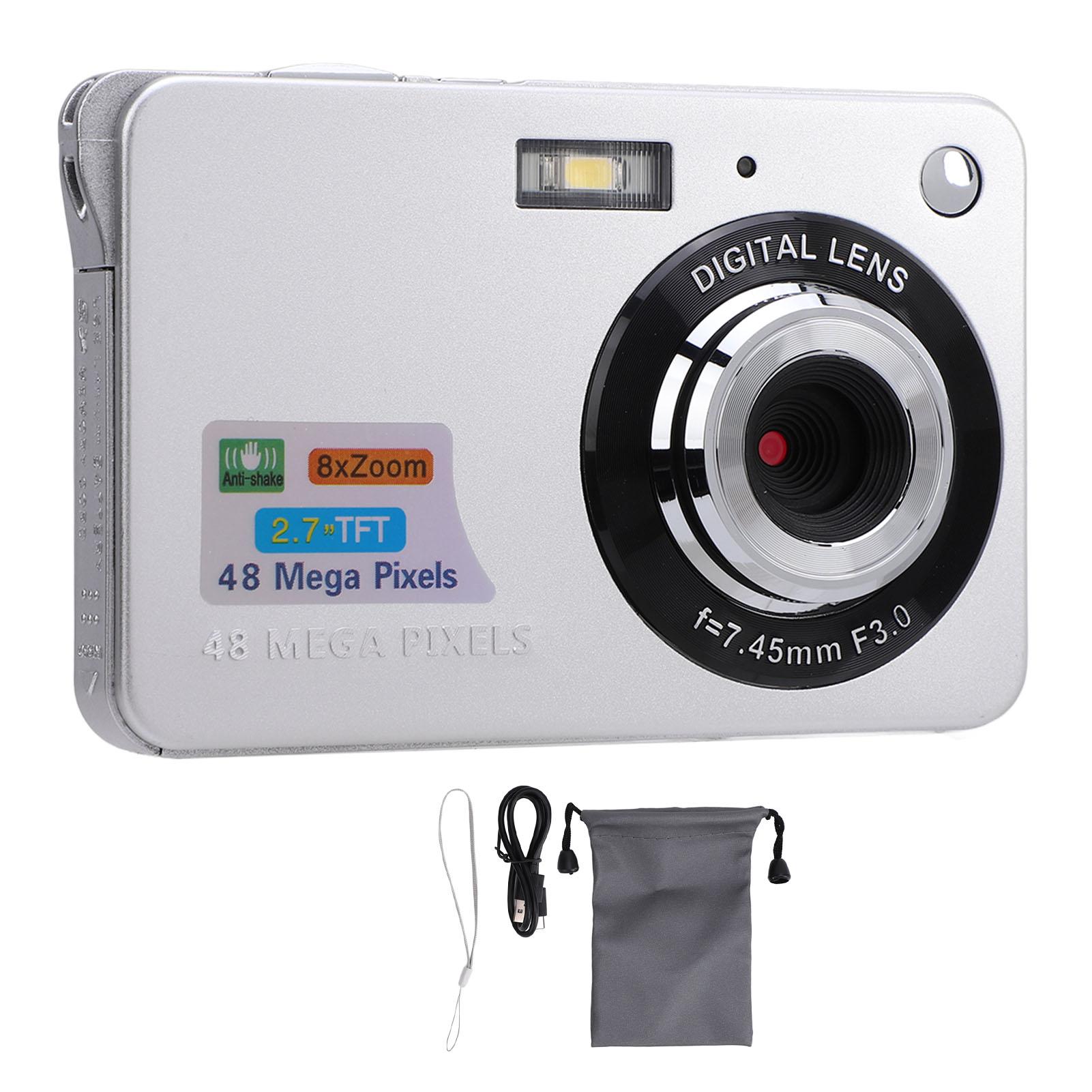 Digital Camera 48MP 4K 8x Zoom 20 Filters 2.7 Inch Screen Anti Shaking Rechargeable Portable чорний
Digital Camera 48MP 4K 8x Zoom 20 Filters 2.7 Inch Screen Anti Shaking Rechargeable Portable чорний