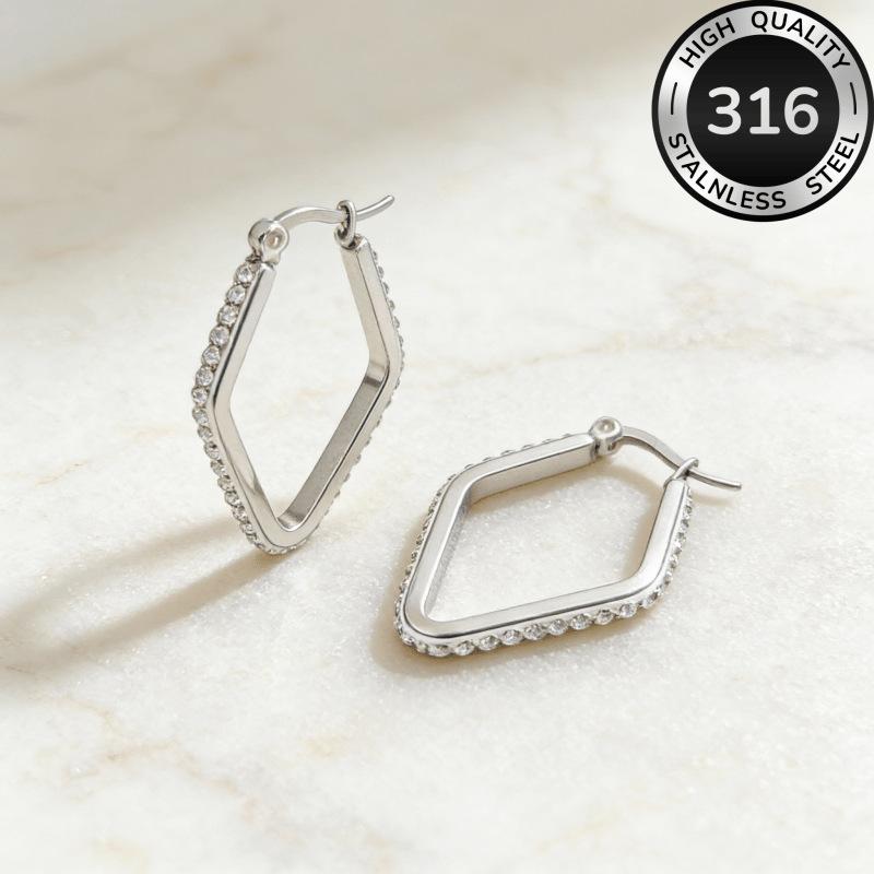 Hot Sale Fashion Rhombus Gold Earrings with Diamonds Niche Premium Earrings Fashion Trend Earrings
Hot Sale Fashion Rhombus Gold Earrings with Diamonds Niche Premium Earrings Fashion Trend Earrings