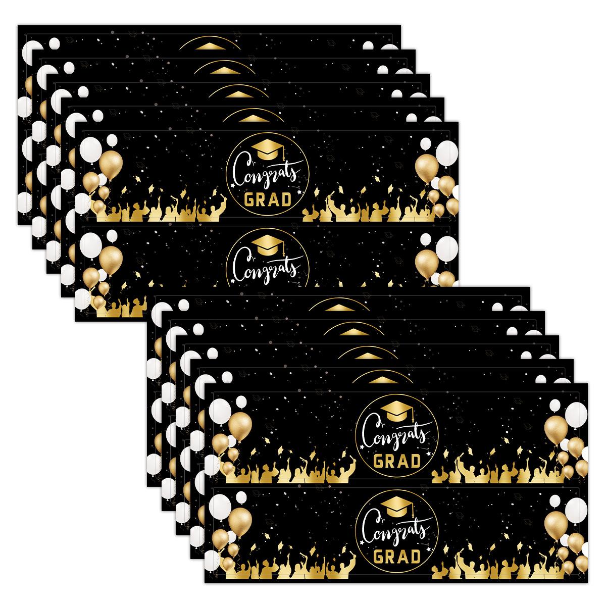 10 шт. Наклейки-этикетки на бутылки с водой для выпускного, принадлежности для украшения выпускного вечера для выпускников, наклейки-пломбы для сувениров для студентов 22x11.5cm
10 шт. Наклейки-этикетки на бутылки с водой для выпускного, принадлежности для украшения выпускного вечера для выпускников, наклейки-пломбы для сувениров для студентов 22x11.5cm