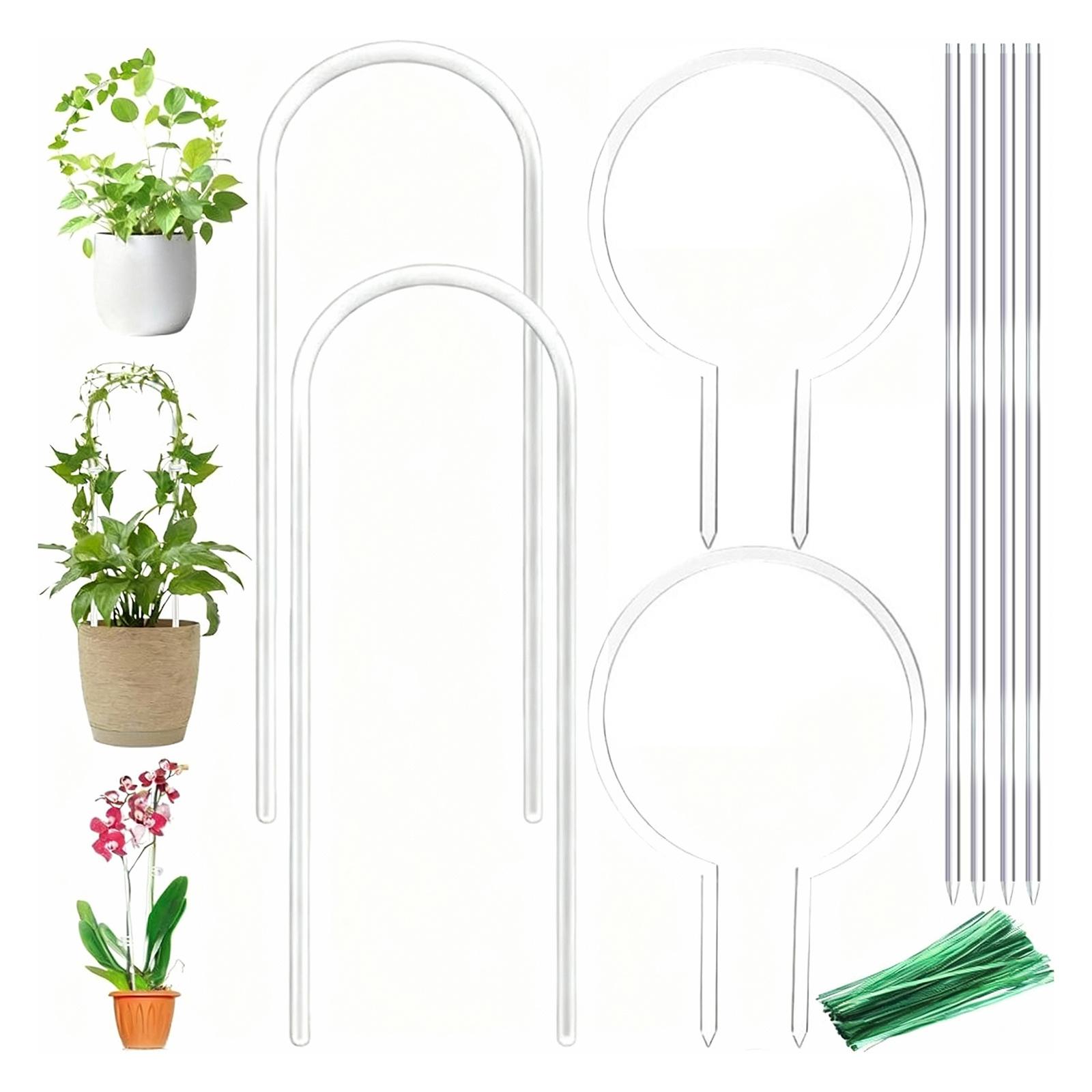 Acrylic Plant Support Stakes U Shape Round Holder For Potted Plants Garden Decoration
Acrylic Plant Support Stakes U Shape Round Holder For Potted Plants Garden Decoration