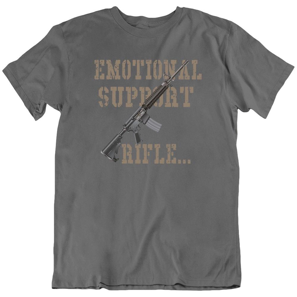 AR15 Rifle Emotional Support 2nd Ame ndment Gun T Shirt Tee Gift New XL
AR15 Rifle Emotional Support 2nd Ame ndment Gun T Shirt Tee Gift New XL