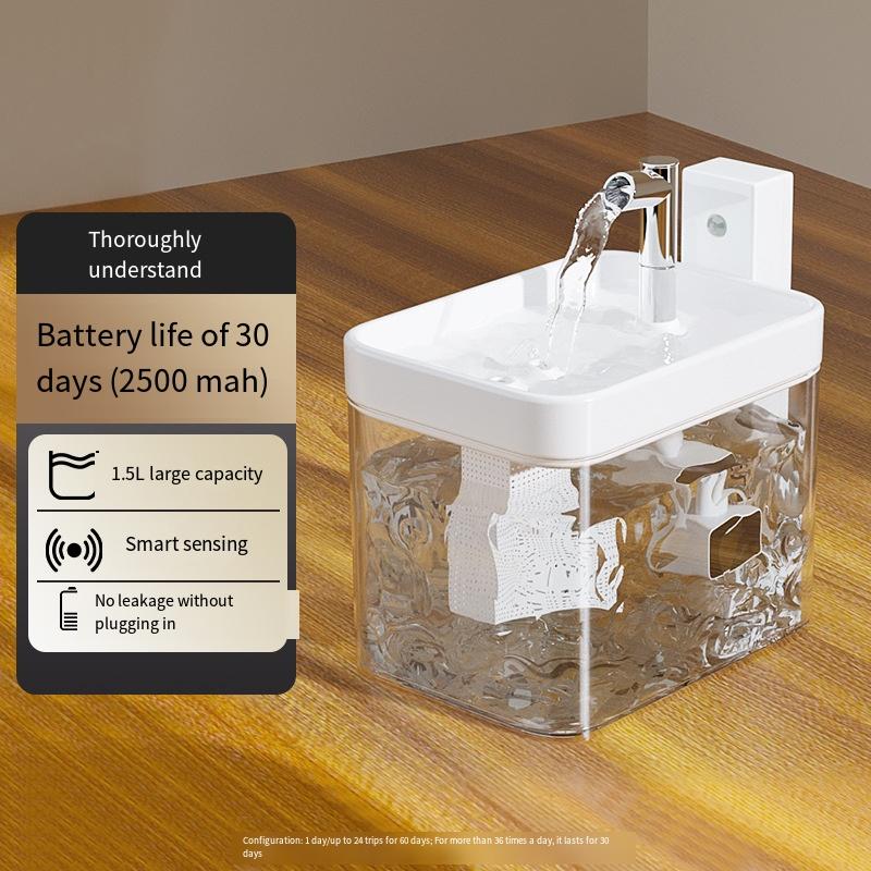 Диспенсер для воды для кошек, 1 шт., отключен от сети, беспроводная индукция, интеллектуальный диспенсер для питьевой воды для домашних животных, автоматическая циркуляция, не смачивает ротовую полость
Диспенсер для воды для кошек, 1 шт., отключен от сети, беспроводная индукция, интеллектуальный диспенсер для питьевой воды для домашних животных, автоматическая циркуляция, не смачивает ротовую полость