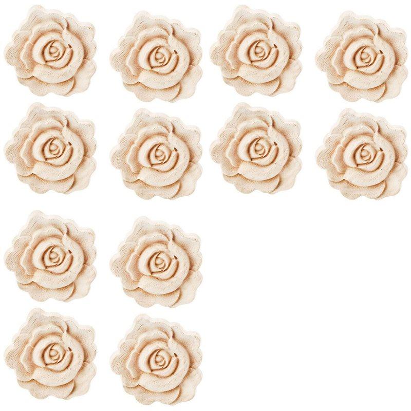 12X Wooden Carved Onlay Appliques Rose Wood Carving Decal Unpainted Furniture Bed Door Cabinet Decor
12X Wooden Carved Onlay Appliques Rose Wood Carving Decal Unpainted Furniture Bed Door Cabinet Decor