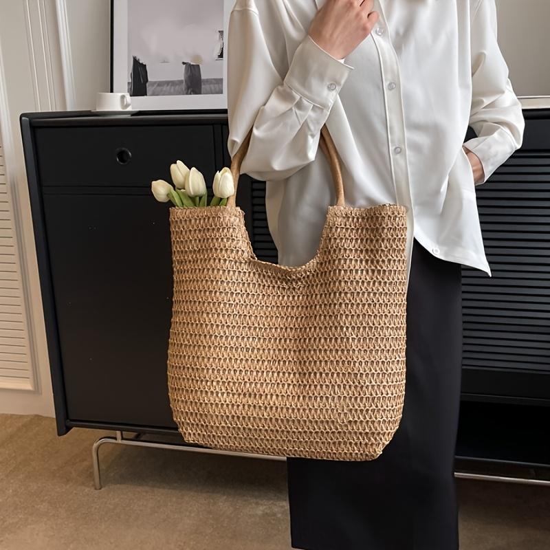 Summer Stylish Straw Woven Bag for Women,New Style Handbag, Large Capacity Woven Tote Bag for Commuting, Beach Bag темного кольору хакі
Summer Stylish Straw Woven Bag for Women,New Style Handbag, Large Capacity Woven Tote Bag for Commuting, Beach Bag темного кольору хакі