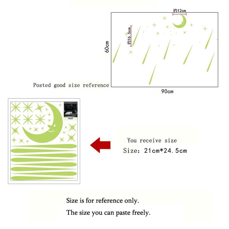 Glow in the Dark Stars Moon Wall Stickers, Luminous Meteor DIY Self Adhesive Decals, Bedroom Kids Room Ceiling Decor Medium чорний
Glow in the Dark Stars Moon Wall Stickers, Luminous Meteor DIY Self Adhesive Decals, Bedroom Kids Room Ceiling Decor Medium чорний