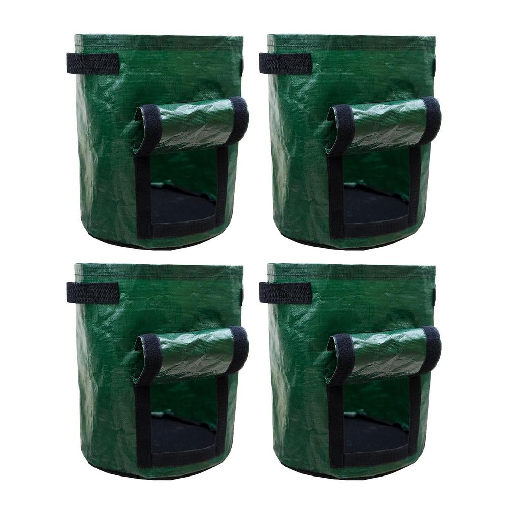 4pcs Gardening Cloth Planting Bags PE Fabric Gardening Planter Containers Growing Bags With Flap And Handles For Potatoes M зелений
4pcs Gardening Cloth Planting Bags PE Fabric Gardening Planter Containers Growing Bags With Flap And Handles For Potatoes M зелений