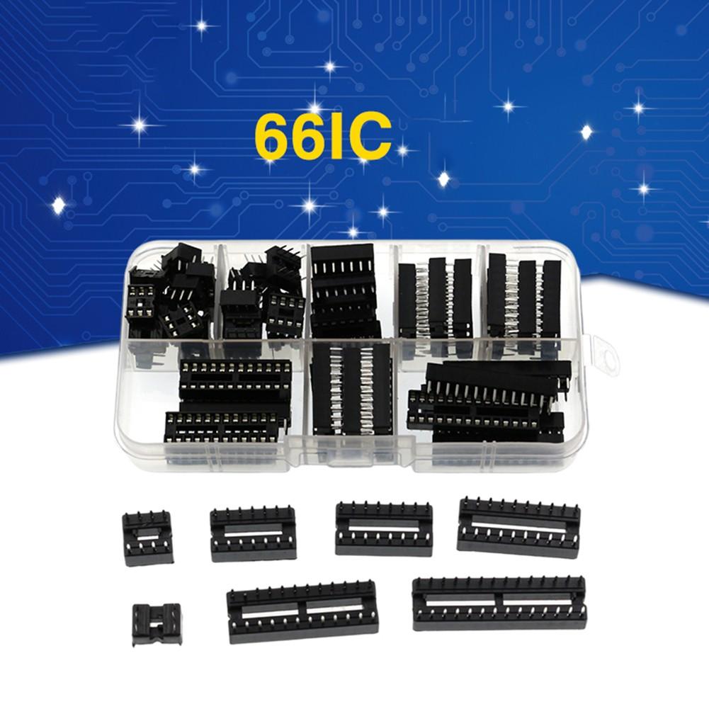 Набір з 66 шт. IC-роз ємів, пробний пакет IC-роз ємів, пробний пакет роз ємів для мікросхем
Набір з 66 шт. IC-роз ємів, пробний пакет IC-роз ємів, пробний пакет роз ємів для мікросхем