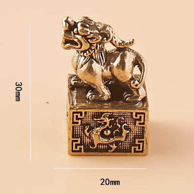 Brass Kylin Wealth & Treasure Keychain Pendant for Men & Women Kylin - One of the Four Guardian Spirits
Brass Kylin Wealth & Treasure Keychain Pendant for Men & Women Kylin - One of the Four Guardian Spirits