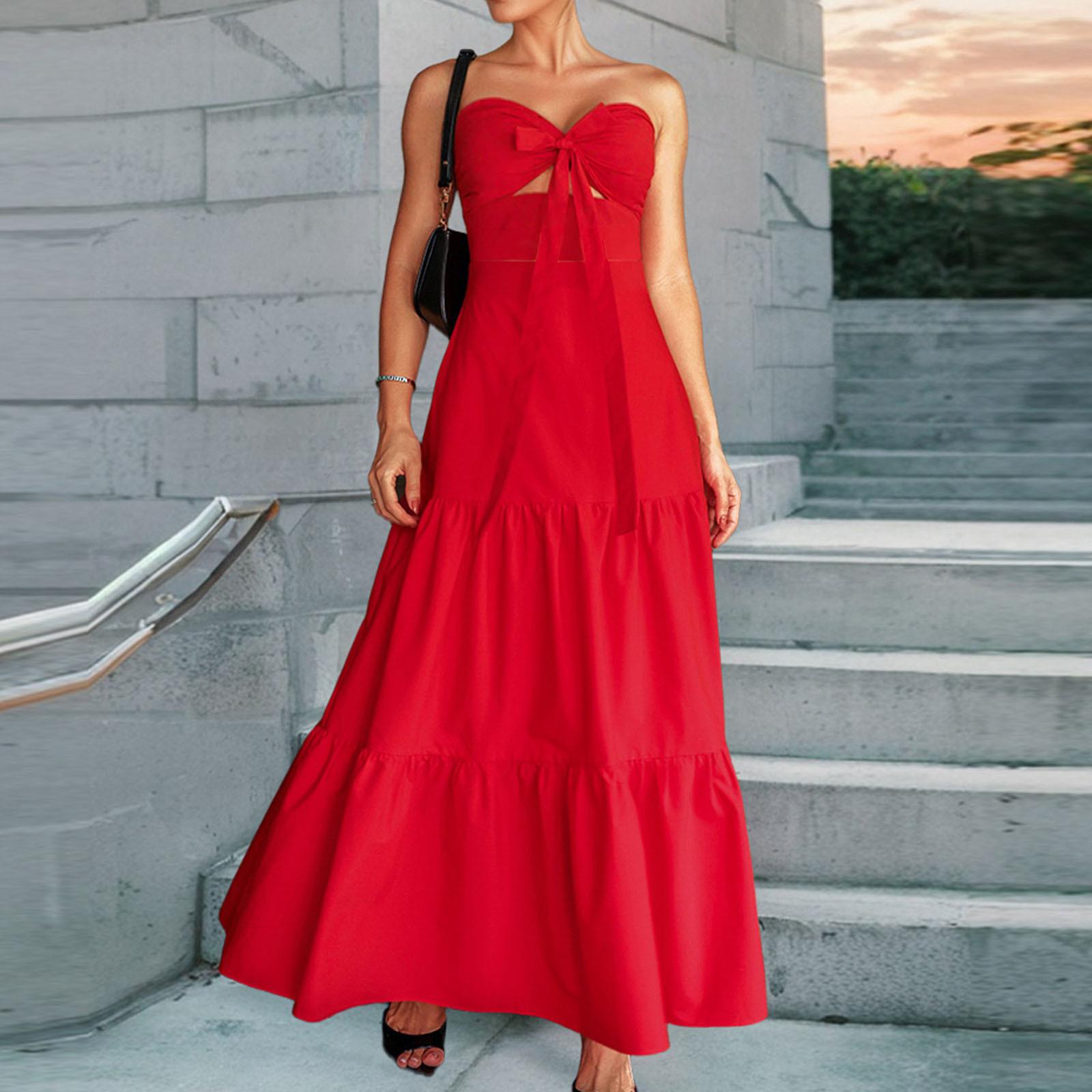 Женская мода сексуальные стройнящие висячие шеи торт однотонные платья XL
Женская мода сексуальные стройнящие висячие шеи торт однотонные платья XL