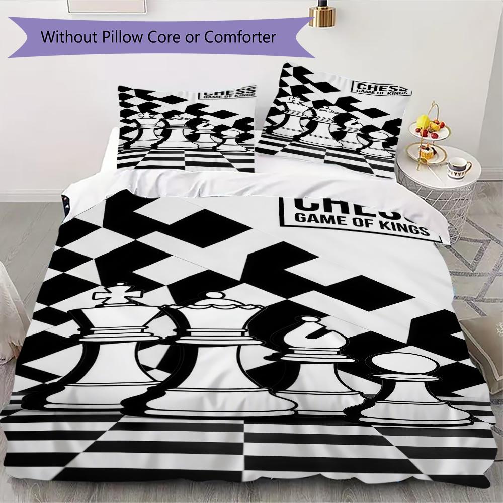 Chess piece Pattern Bedding uilt Set uilt Cover Pillowcase Home Decoration Birthday Gift (1 * duvet cover + 14 * pillowcase without core) 135x200cm
Chess piece Pattern Bedding uilt Set uilt Cover Pillowcase Home Decoration Birthday Gift (1 * duvet cover + 14 * pillowcase without core) 135x200cm