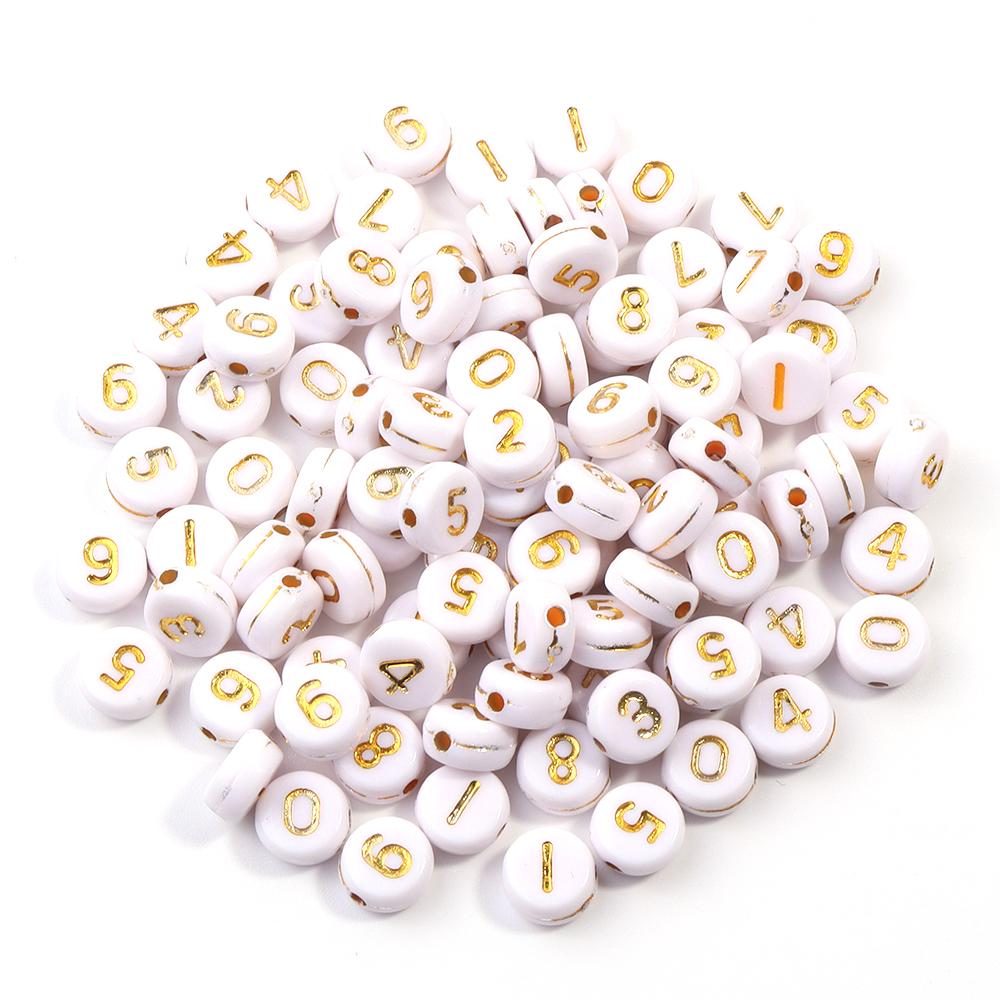 100pcs Acrylic Letter Beads Mixed Flat Round Alphabet Spacer Beads For Jewelry Making DIY Handmade Bracelet Necklace Accessories 7mm біле золото кольору
100pcs Acrylic Letter Beads Mixed Flat Round Alphabet Spacer Beads For Jewelry Making DIY Handmade Bracelet Necklace Accessories 7mm біле золото кольору