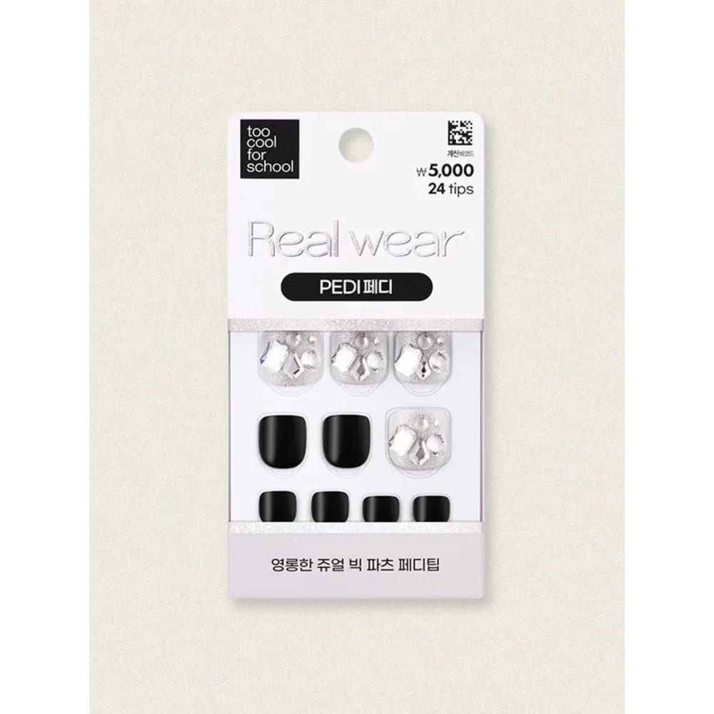 Too Cool For School Starlit Black Real Wear Pedicure Tips (24pcs) 1ea
Too Cool For School Starlit Black Real Wear Pedicure Tips (24pcs) 1ea