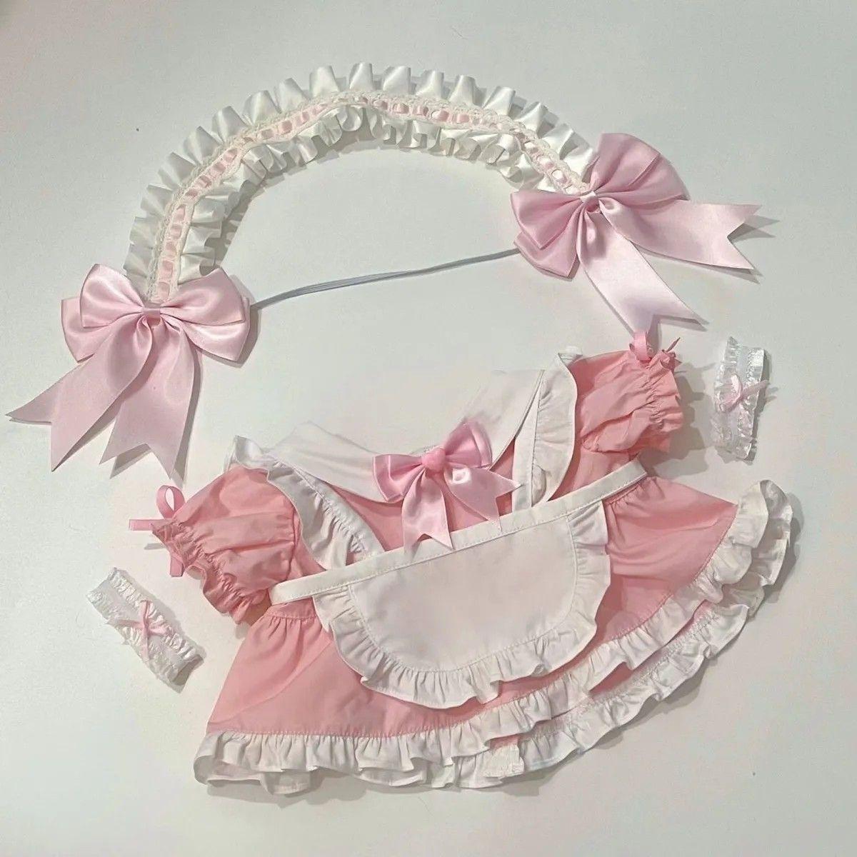 20cm Doll Clothes Cute Maid Outfit Set, Cotton Plush Doll Dress Up, Kawaii Costume for 20cm Plushies, Handmade Doll Accessories
20cm Doll Clothes Cute Maid Outfit Set, Cotton Plush Doll Dress Up, Kawaii Costume for 20cm Plushies, Handmade Doll Accessories