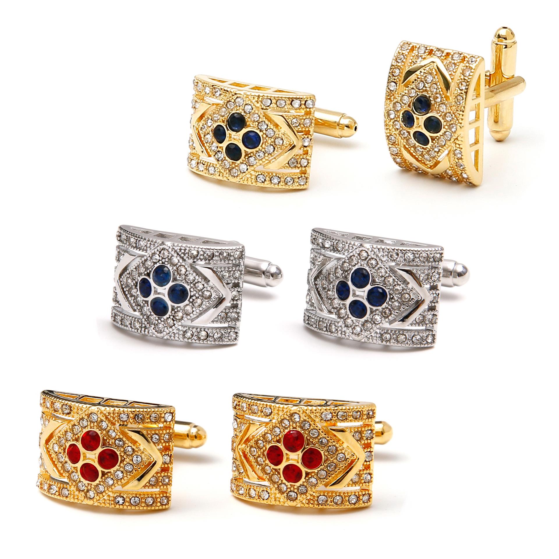 Men s Gold Cufflinks with Black Zircon Inlay - Luxury Shirt Sleeve Studs (XK24001) One Size
Men s Gold Cufflinks with Black Zircon Inlay - Luxury Shirt Sleeve Studs (XK24001) One Size