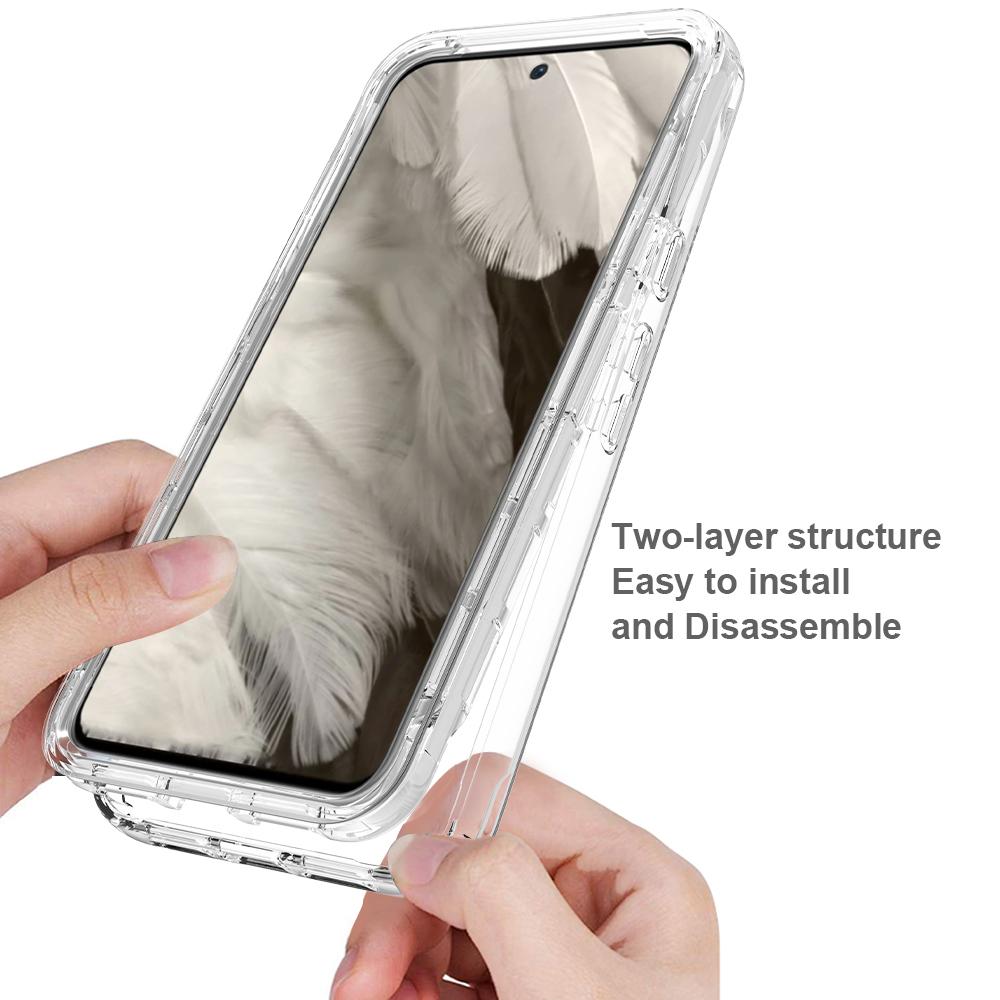 For Google Pixel 8 Case Gradient PC+TPU Phone Cover with PET Screen Protector Transparent
For Google Pixel 8 Case Gradient PC+TPU Phone Cover with PET Screen Protector Transparent