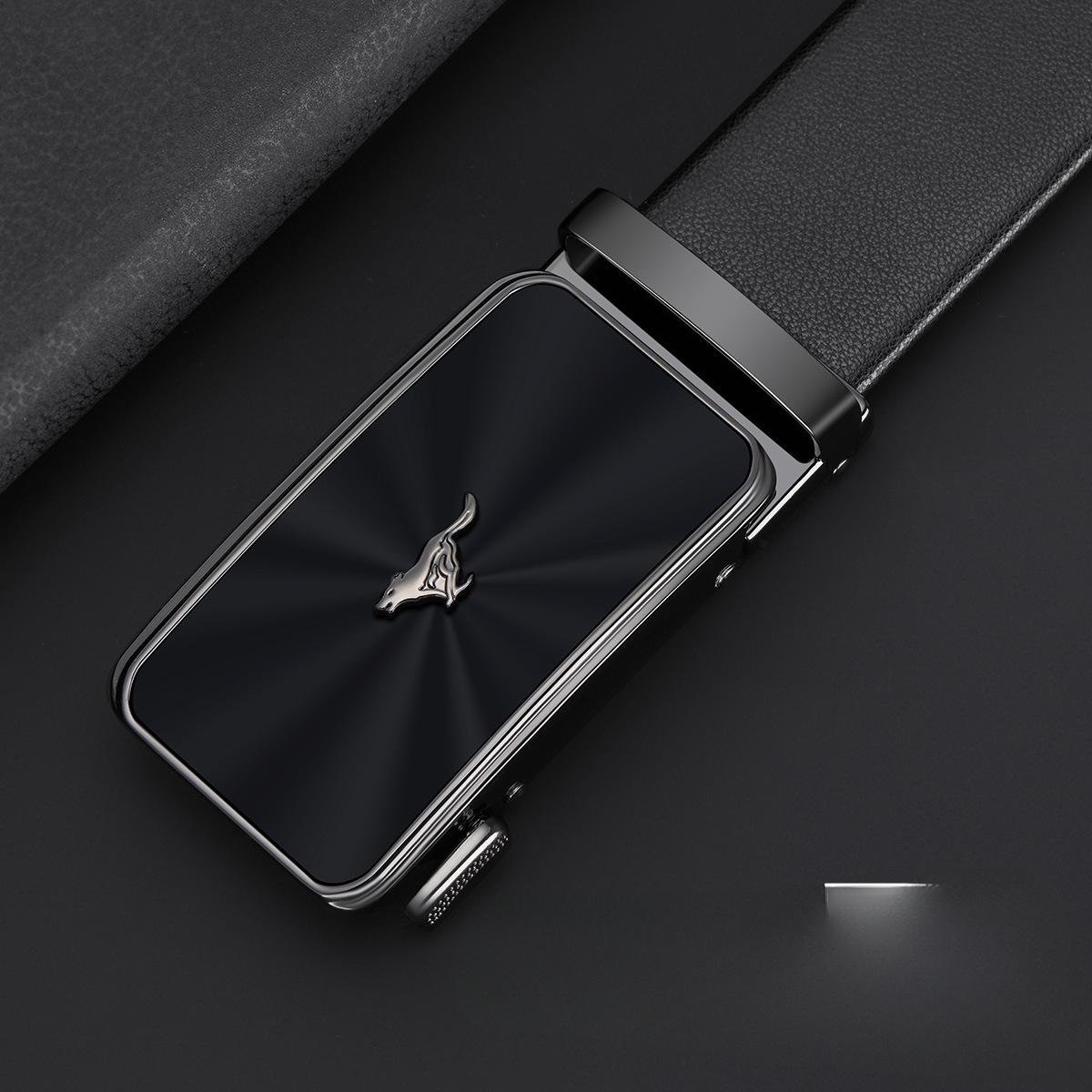 Belt for Men s Business Automatic Buckle Belt Head Layer Cowhide Belt Gift Gift Belt 130cm
Belt for Men s Business Automatic Buckle Belt Head Layer Cowhide Belt Gift Gift Belt 130cm
