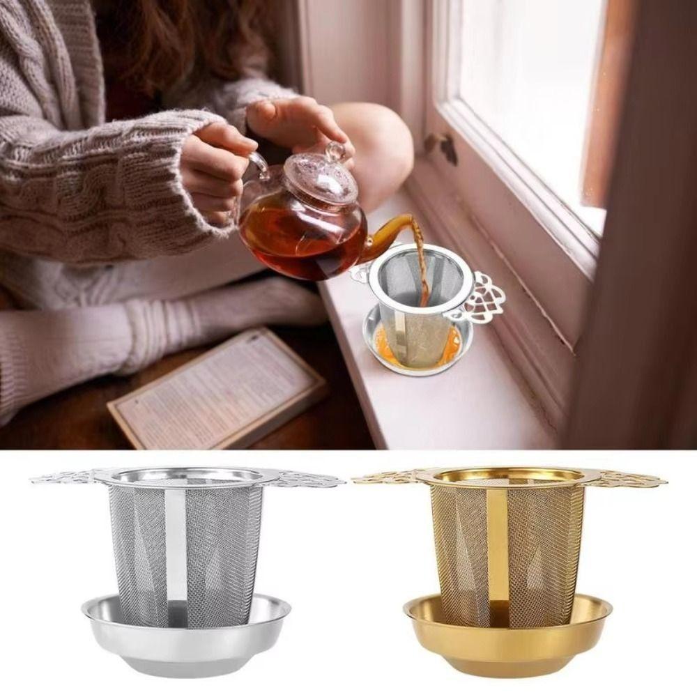 Stainless Steel Tea Strainers Double-layer Coffee Filter Sieve Steep Loose Leaves срібний
Stainless Steel Tea Strainers Double-layer Coffee Filter Sieve Steep Loose Leaves срібний