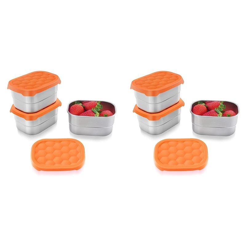 Stainless Steel Snack Containers For Kids Easy Open Leak Proof Small Food Containers With Silicone Lids Lunch Box 6Pcs
Stainless Steel Snack Containers For Kids Easy Open Leak Proof Small Food Containers With Silicone Lids Lunch Box 6Pcs