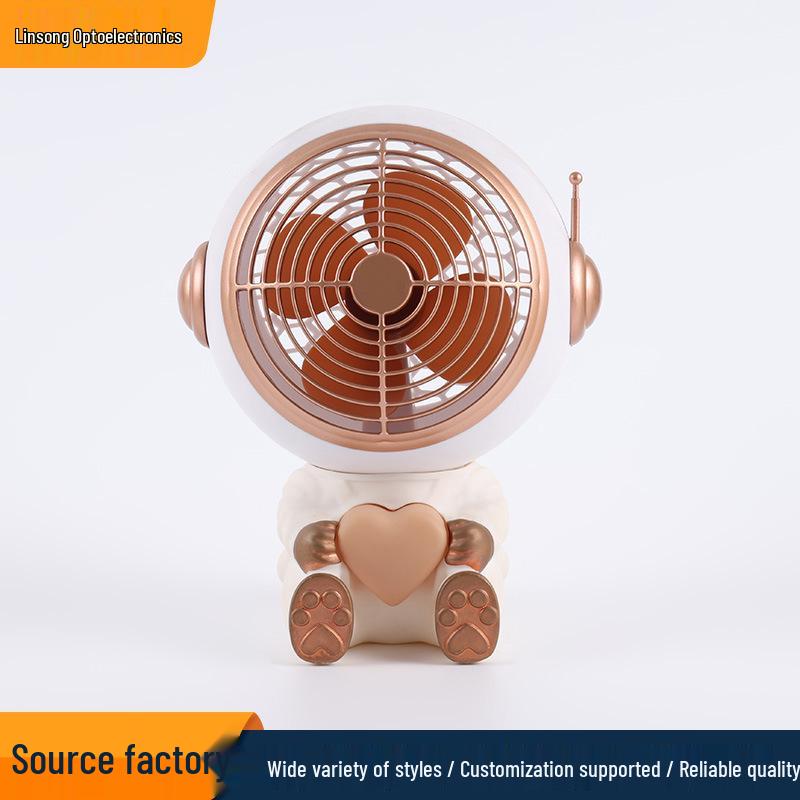 Mini Cute Astronaut USB Three-Speed Desktop Fan Color Box Size: 147*147*200mm
Mini Cute Astronaut USB Three-Speed Desktop Fan Color Box Size: 147*147*200mm