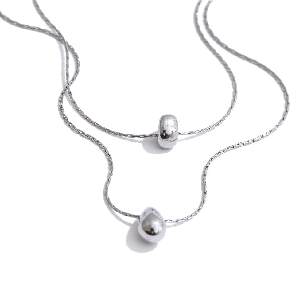 Yhpup Distinctive Cast Pendant Double Layer Chain Stacked Fashion Necklace Gift 316L Stainless Steel Trendy Jewelry Accessories
Yhpup Distinctive Cast Pendant Double Layer Chain Stacked Fashion Necklace Gift 316L Stainless Steel Trendy Jewelry Accessories