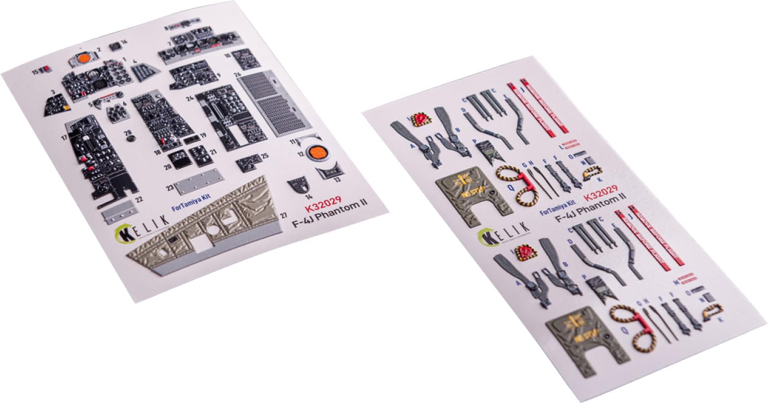 Reskit 1/32 F-4J Phantom II Интерьер 3D Декаль (для Тамии) Декаль для пластиковой модели RSKK32029 (Самолет)
Reskit 1/32 F-4J Phantom II Интерьер 3D Декаль (для Тамии) Декаль для пластиковой модели RSKK32029 (Самолет)