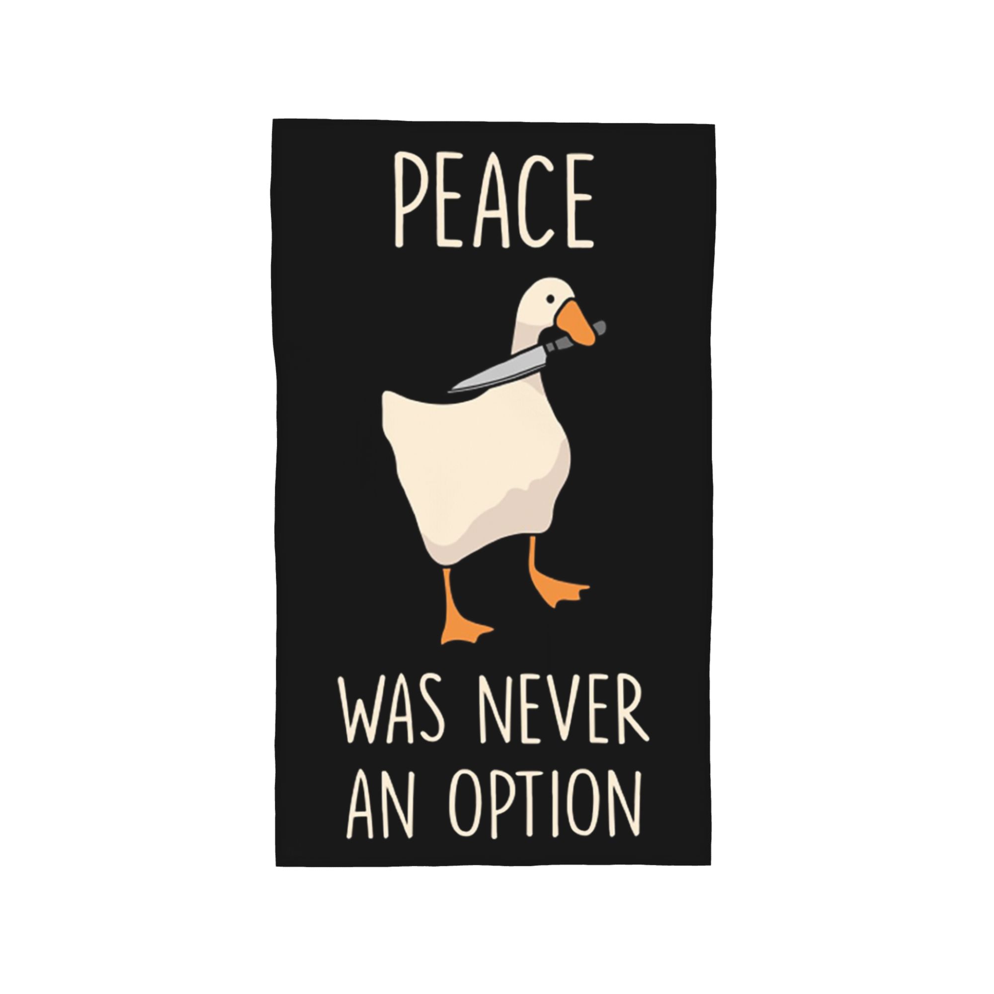 Goose Goose Peace Was Never An Option Soft Face Towel Quick Dry Pool Bath Cotton Towels Breathable W40*H60(CM)
Goose Goose Peace Was Never An Option Soft Face Towel Quick Dry Pool Bath Cotton Towels Breathable W40*H60(CM)