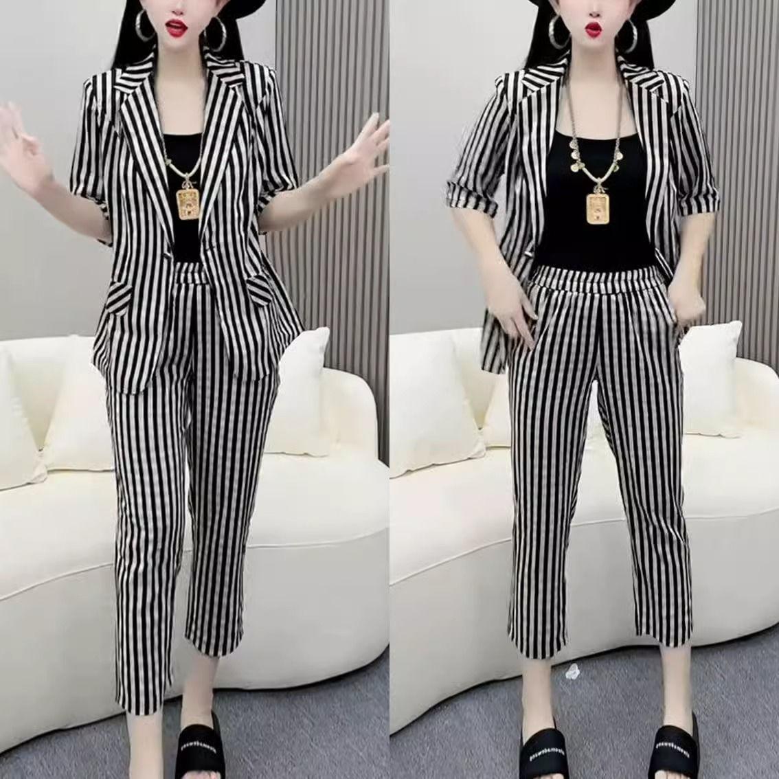 Summer Casual Women s Plaid Slim Fit Blazer & Skinny Pants Set XL (Recommended: 115-125 jin)
Summer Casual Women s Plaid Slim Fit Blazer & Skinny Pants Set XL (Recommended: 115-125 jin)