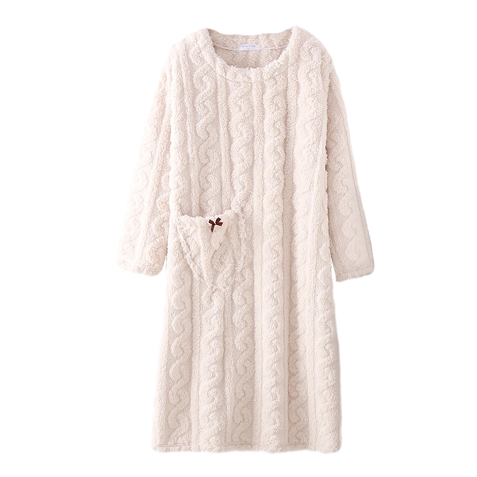 Пижама MilaCorinna Yume Пушистая и теплая фланелевая домашняя одежда с милой косой, идеально подходящая для дома или как легкая и идеальная для осени и А