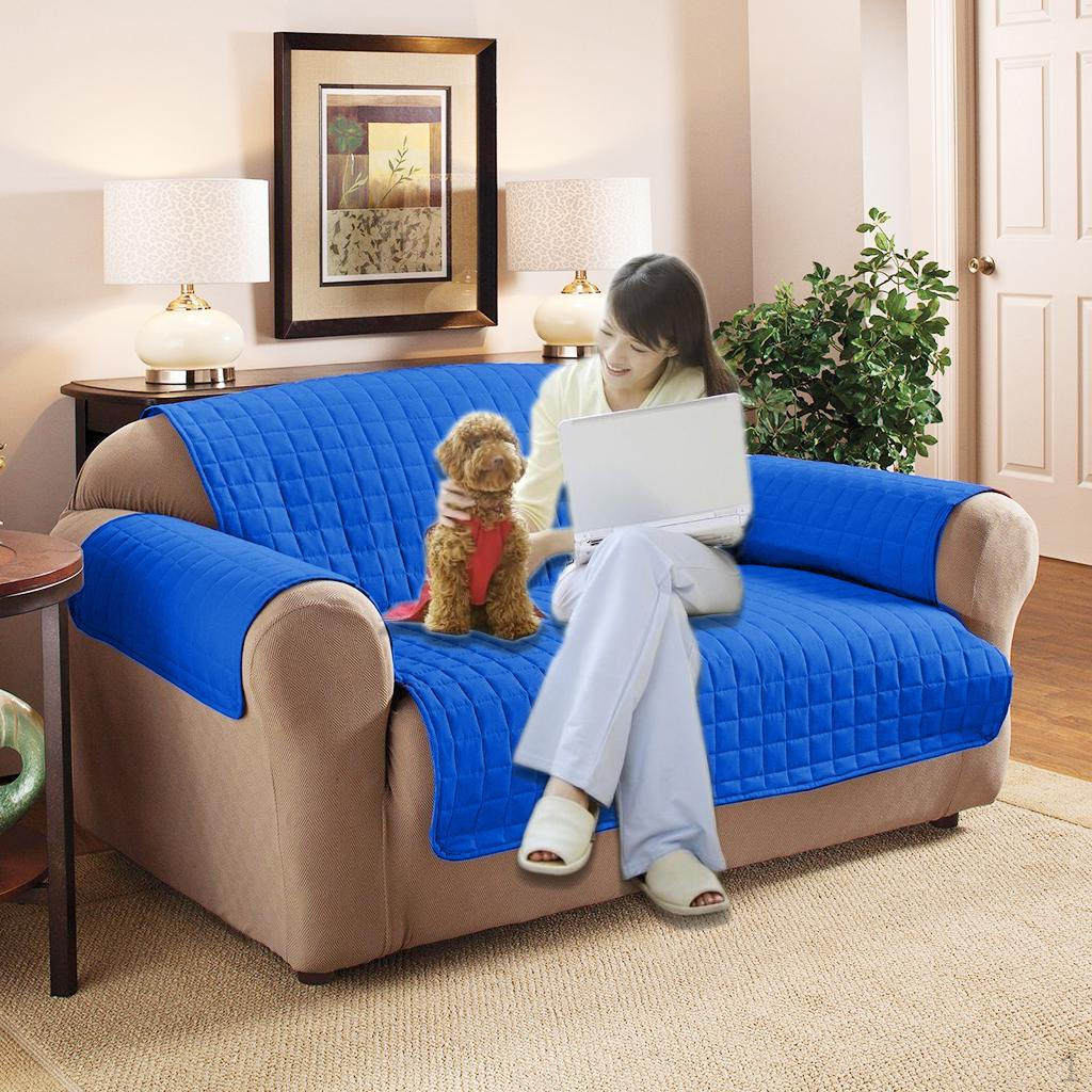 Furniture Protector Quilted Slipcover Sofa Seat Cover 2- Seater Navy Blue
Furniture Protector Quilted Slipcover Sofa Seat Cover 2- Seater Navy Blue