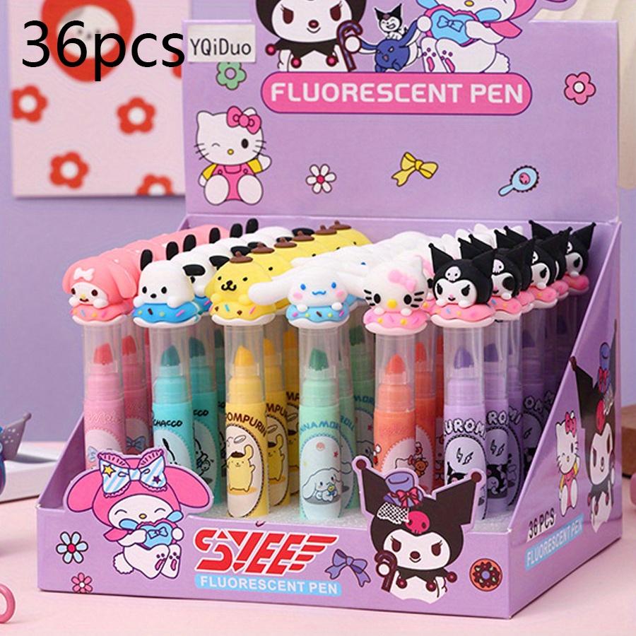 36pcs Kuromi Sanrio cute donut 6 color highlighter cartoon high-value hand pen girl gift pen color painting brush HelloKitty, Cinnamoroll Random style 36pcs
36pcs Kuromi Sanrio cute donut 6 color highlighter cartoon high-value hand pen girl gift pen color painting brush HelloKitty, Cinnamoroll Random style 36pcs
