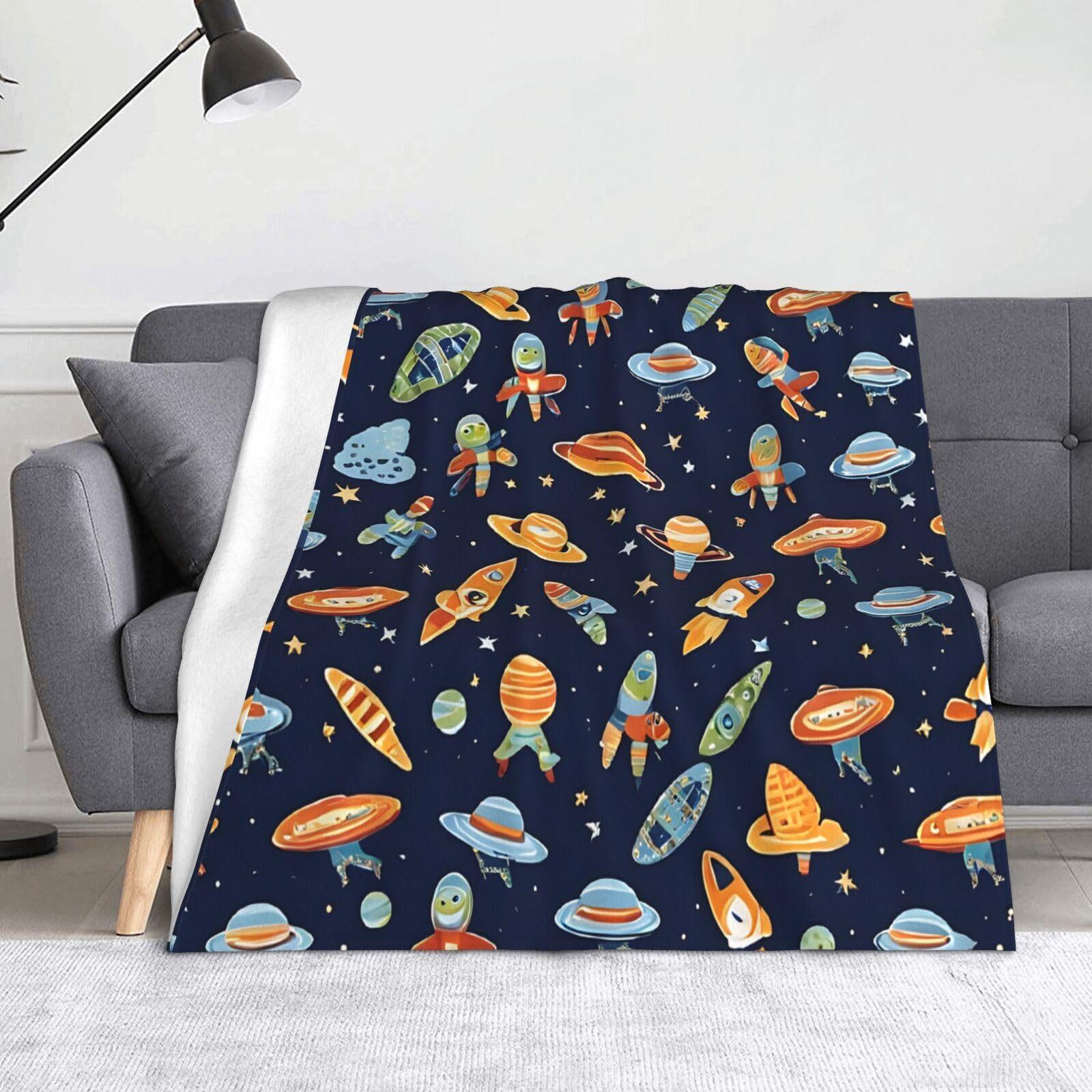 Cartoon rocket spaceship Printed Blanket for Sofa Bed Travel Camping Living Room Office Conditioning Blanket 75x90cm
Cartoon rocket spaceship Printed Blanket for Sofa Bed Travel Camping Living Room Office Conditioning Blanket 75x90cm