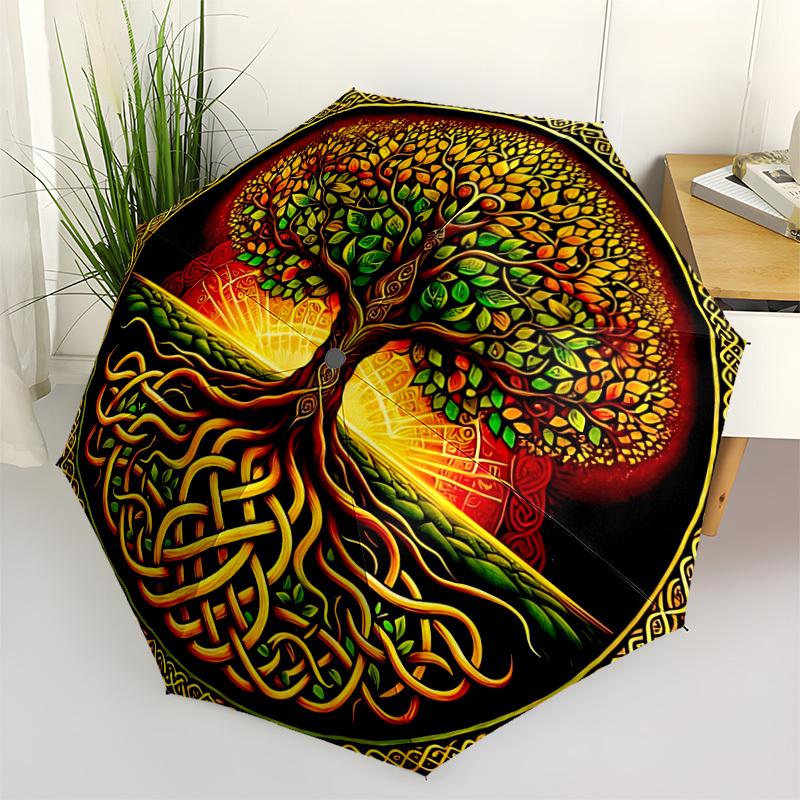 1pc Tree of Life Automatic Open/Close Umbrella - Portable Collapsible Umbrella with 8-Rib Stability, Fashion Lovers yy251017129
1pc Tree of Life Automatic Open/Close Umbrella - Portable Collapsible Umbrella with 8-Rib Stability, Fashion Lovers yy251017129