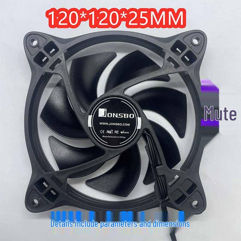Silent 120mm x 25mm 12V Three-Wire FG Cooling Fan for Computer Motherboards Original 3P Plug
Silent 120mm x 25mm 12V Three-Wire FG Cooling Fan for Computer Motherboards Original 3P Plug