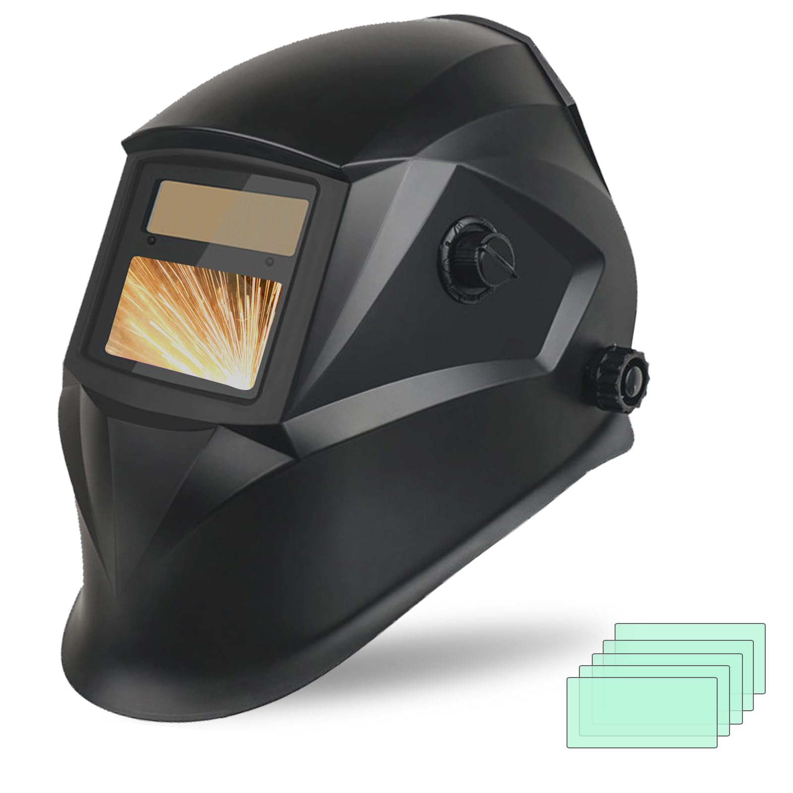 Welding Mask with Automatic Shading by Welding Expert Welding Mask Reflects True Colors Solar Charging Battery Replaceable Adjustable Shading Level
Welding Mask with Automatic Shading by Welding Expert Welding Mask Reflects True Colors Solar Charging Battery Replaceable Adjustable Shading Level