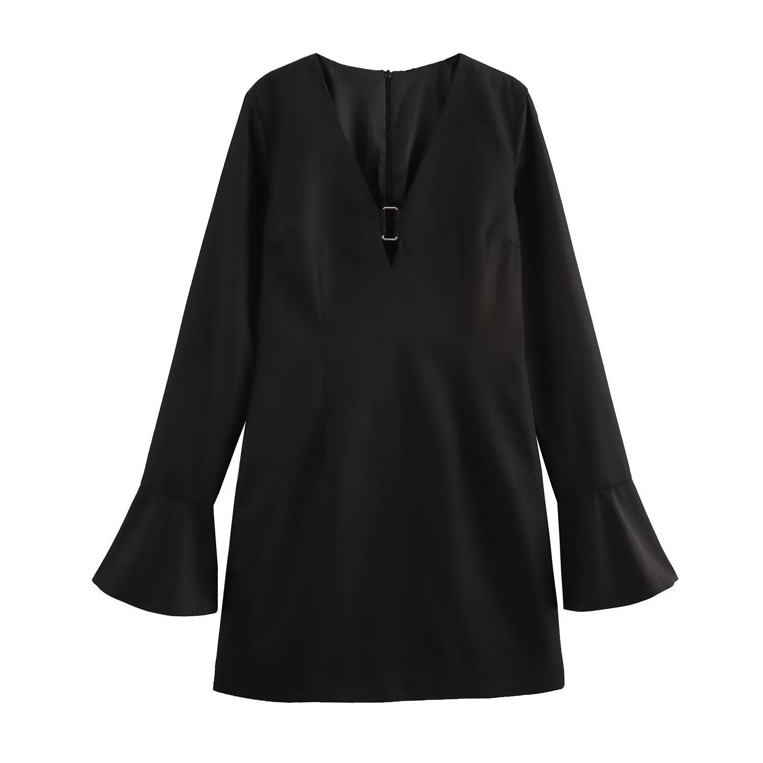 2025 Spring Women s Loose Casual V-Neck Long-Sleeve Dress with Decorative Buttons S
2025 Spring Women s Loose Casual V-Neck Long-Sleeve Dress with Decorative Buttons S