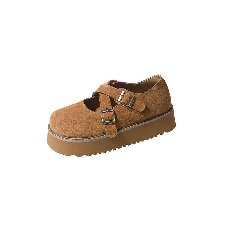 Platform shoes women s 2024 new fashion versatile matte soft leather round scalp buckle muffin light women s shoes 40 верблюд
Platform shoes women s 2024 new fashion versatile matte soft leather round scalp buckle muffin light women s shoes 40 верблюд