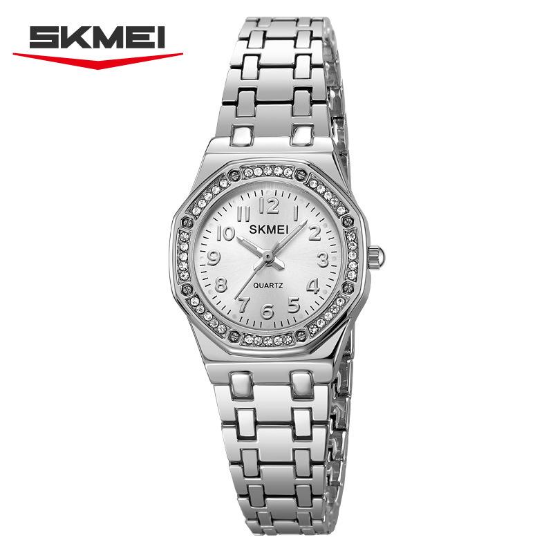 Skmei Модные женские часы Роскошные кварцевые наручные часы Простой циферблат Женские повседневные платья Браслет-часы для женщин серебряный
Skmei Модные женские часы Роскошные кварцевые наручные часы Простой циферблат Женские повседневные платья Браслет-часы для женщин серебряный