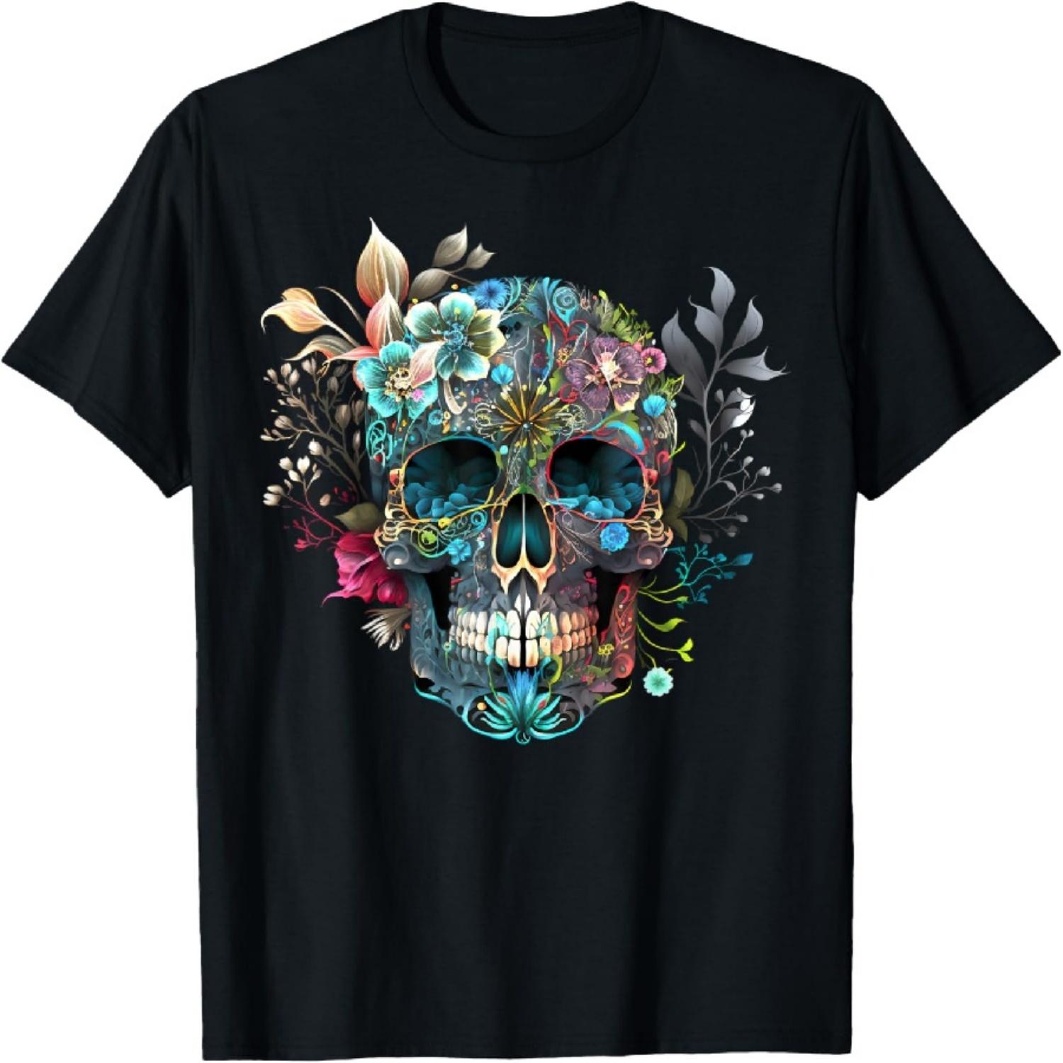 Colorful Mexican Skull Patterns Flowers Halloween Catrina T-Shirt XXXXXL чорний
Colorful Mexican Skull Patterns Flowers Halloween Catrina T-Shirt XXXXXL чорний