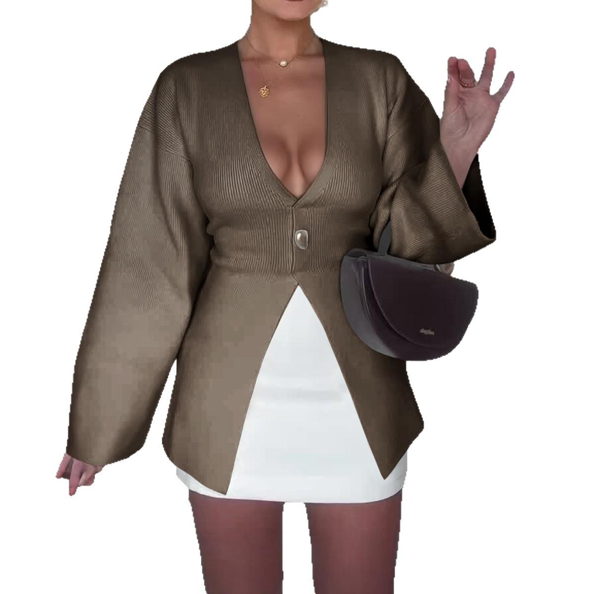 Elegant Solid Color Long-sleeved Coat Shirt for Women 2025 Autumn and Winter XL кавовий
Elegant Solid Color Long-sleeved Coat Shirt for Women 2025 Autumn and Winter XL кавовий