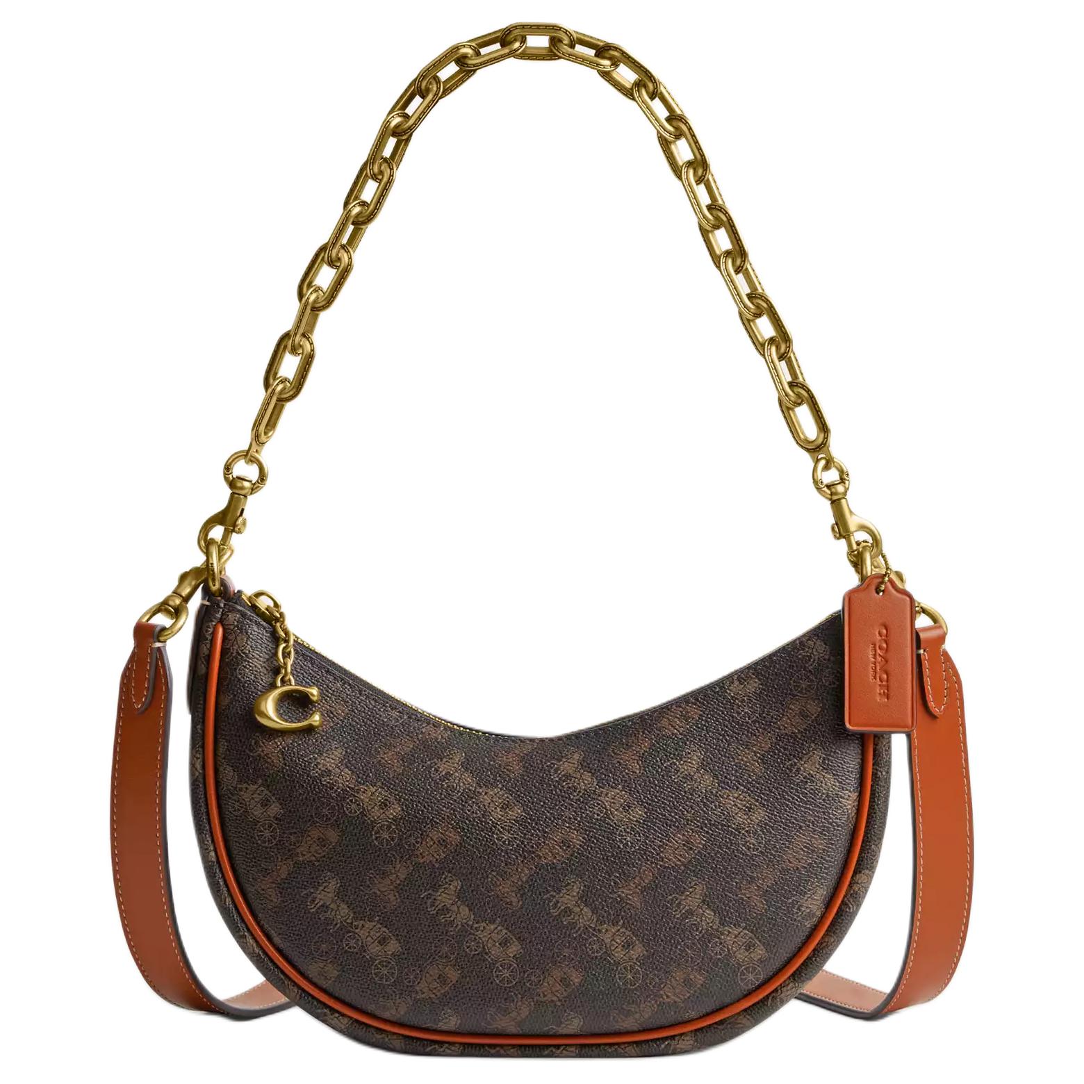 Coach Mira 24 Classic Horse And Carriage Logo Chain Zip Closure Canvas With Leather Dumpling Bag Handbag Shoulder Bag Medium CM584-B4TXN Gift Box Set (Basic Set+Yellow Box)
Coach Mira 24 Classic Horse And Carriage Logo Chain Zip Closure Canvas With Leather Dumpling Bag Handbag Shoulder Bag Medium CM584-B4TXN Gift Box Set (Basic Set+Yellow Box)