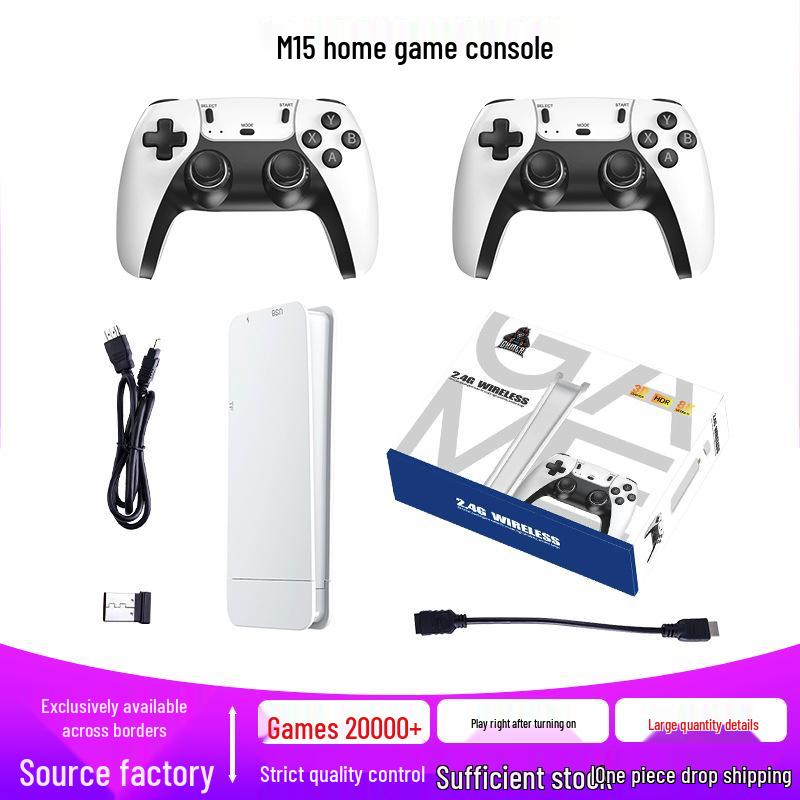 HD M15 Wireless Retro Arcade Game Console with HDMI and Double Stick M15 64G 20000+ Games
HD M15 Wireless Retro Arcade Game Console with HDMI and Double Stick M15 64G 20000+ Games