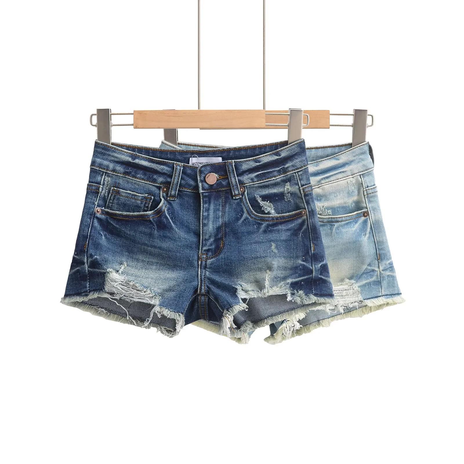 Trendy European & American Ripped Denim Shorts for Women - Summer 2025 Low-Waist Sexy Fit Small
Trendy European & American Ripped Denim Shorts for Women - Summer 2025 Low-Waist Sexy Fit Small