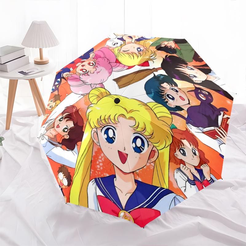 1pc Usagi Tsukino and Her Friends Sailor Moon Fully Automatic Folding Portable Umbrella, 8 Iron Frames, Three-Fold Design, Suitable for All Seaso
1pc Usagi Tsukino and Her Friends Sailor Moon Fully Automatic Folding Portable Umbrella, 8 Iron Frames, Three-Fold Design, Suitable for All Seaso